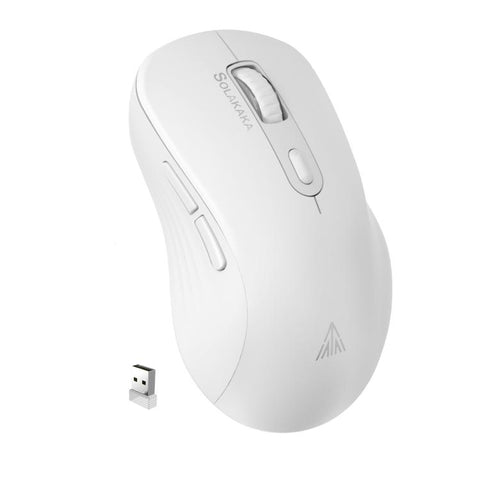 Mouse inalámbrico SOLAKAKA SM66 en color blanco