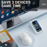 Botones silenciosos del mouse inalámbrico SOLAKAKA SM66 blanco