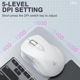 Botón de ajuste de DPI del mouse SOLAKAKA SM66 blanco