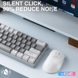 Puerto de carga USB-C del mouse SOLAKAKA SM66 blanco