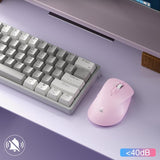 Puerto de carga USB-C del mouse SOLAKAKA SM66 rosa