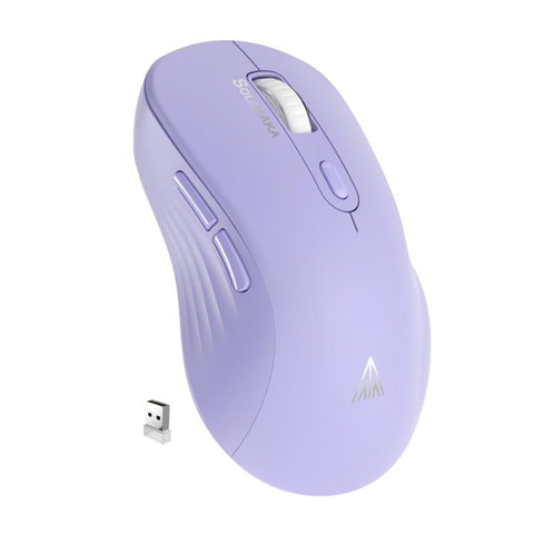 Mouse inalámbrico SOLAKAKA SM66 en color morado