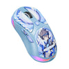 Ratón inalámbrico LINGBAO M7 IP Series Bluetooth 2.4G con cable y triple modo (azul)