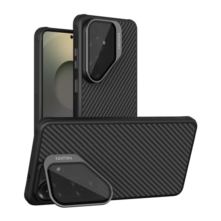 Carcasa NILLKIN CarboProp CamShield magnética translúcida negra para Samsung Galaxy S26 Ultra 5G