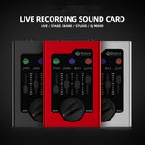 Tarjetas de sonido DEBRA GBA en negro, rojo y plateado