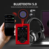 Celular conectado por Bluetooth 5.0 a la tarjeta DEBRA GBA