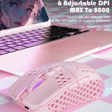 Botones laterales del mouse gamer SOLAKAKA SM600 rosa