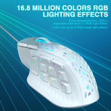Paneles laterales magnéticos intercambiables del mouse SOLAKAKA SM809 blanco