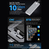 Carcasa THERMALRIGHT HR-EB109 para SSD M.2 NVMe con cable USB-C a USB-C, gris — vista 3