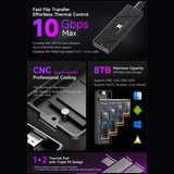 Carcasa THERMALRIGHT HR-EB115 para SSD M.2 NVMe con cable USB-C a USB-C, negra — vista 3