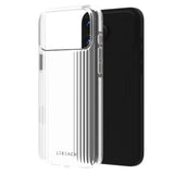 Carcasa LeReach Icicle para iPhone 17 Pro Max color blanco, vista trasera y lateral