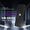 Carcasa THERMALRIGHT HR-EB115 para SSD M.2 NVMe de 20 Gbps con cable USB-C, negra — vista 2
