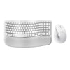 Conjunto de teclado y ratón ergonómicos inalámbricos Logitech WAVE KEYS LIFT COMBO (blanco)