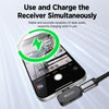 Receptor Lightning del micrófono Yesido KR28 que permite cargar el iPhone