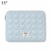 Funda para portátil con cierre de cremallera y estampado de estrellas, tamaño: 11 pulgadas (azul)