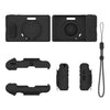 Funda protectora de silicona suave con correa para la muñeca para cámara Kodak Pixpro C1 (negra)