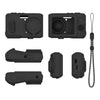 Funda protectora de silicona suave con correa para la muñeca para la cámara Kodak PIXPRO FZ45 (negra)
