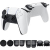 Kit XDcase 8 en 1 para mando de PS5: extensores de gatillos L2/R2, cubiertas para la cruceta y agarres para los joysticks (negro)