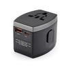 Adaptador de viaje universal multipuerto USB de 45 W y cargador multifuncional con carga rápida PD