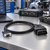 Cable adaptador de OBD2 de 16 pines a puerto serie DB9, longitud: 1 m