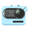 Funda protectora para la caja de carga de la cámara Insta360 GO 3 / 3S para PC con tapa de lente de TPU (azul marino)
