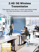 Lemorele G60 Transmisor Inalámbrico de Video Full HD 1080P  50 metros Desde Puerto USB a HDMI o VGA