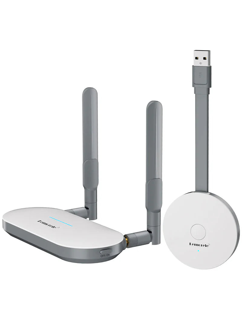 Lemorele G60 Transmisor Inalámbrico de Video Full HD 1080P  50 metros Desde Puerto USB a HDMI o VGA