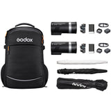 Kit Godox con dos flashes AD300Pro II y mochila