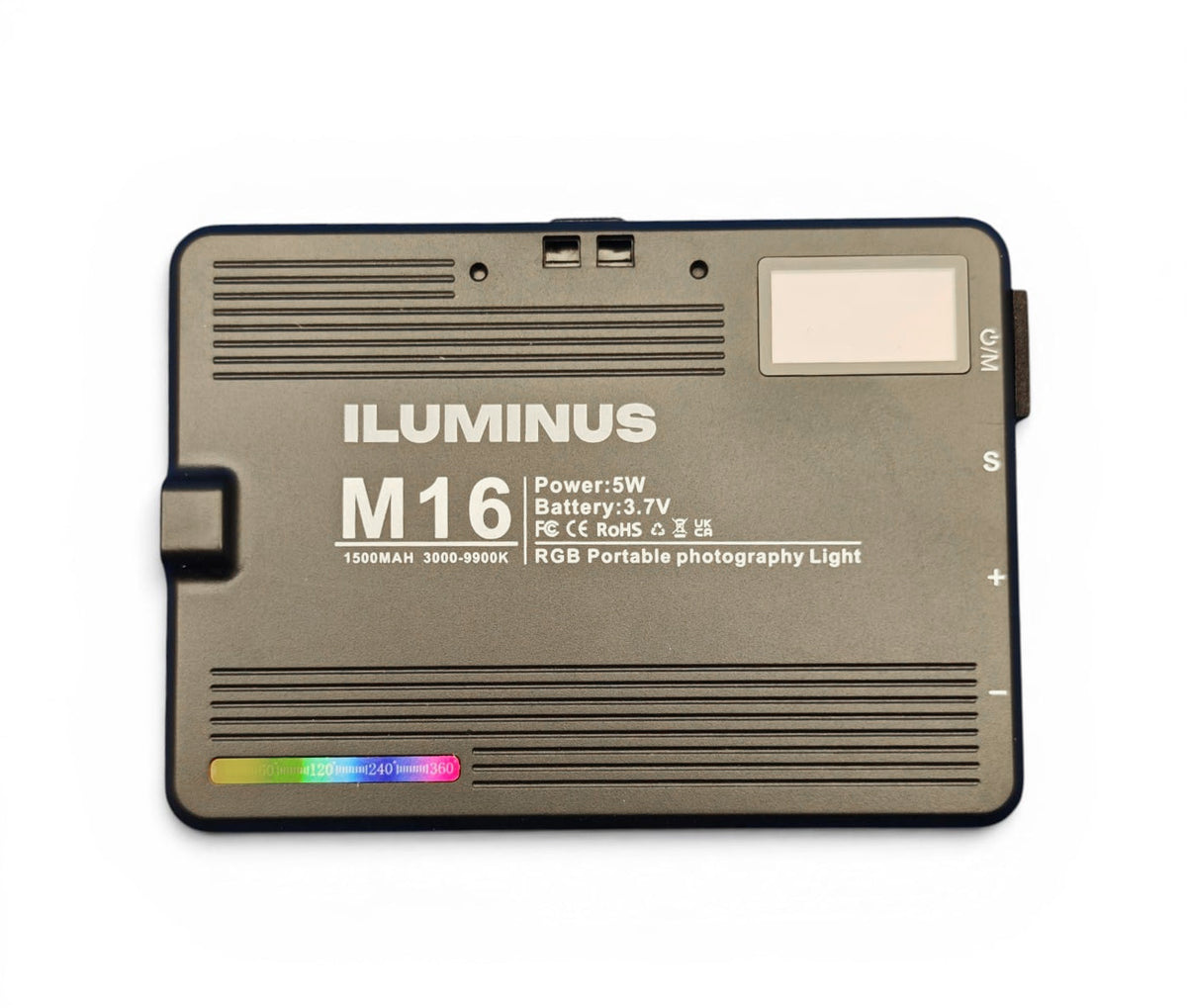 Iluminus IL-M16RGB luz LED RGB con accesorios de montaje