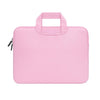 Bolsa de mano portátil permeable al aire de 15.4 pulgadas para MacBook Air / Pro, Lenovo y otras computadoras portátiles, tamaño: 38x27.5x3.5cm (rosa)