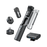Boya BY-BOYA MAGIC 01 Micrófono Multifunción, Escritorio y Solapa Doble USB-C-Lightning y Trípode