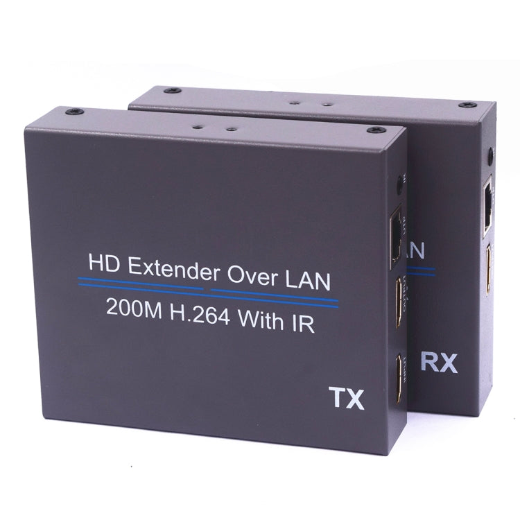 Extensor HDMI NK-E200IR: las dos unidades, transmisor y receptor, una junto a la otra