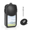 Funda protectora de silicona PULUZ con protector de lente y correa para Insta360 X6 (negra)