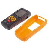 El GM520 fuera de su funda de goma amarilla, mostrando el cuerpo del instrumento