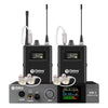 Sistema In Ear Inalámbrico Estéreo DEBRA SW-1 UHF con Transmisor Metálico y 2 Receptores