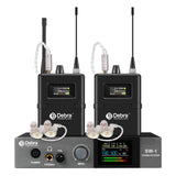 Sistema in ear DEBRA SW-1 con transmisor metálico y 2 receptores con audífonos