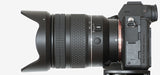 Samyang AF 24-60mm F2.8 FE vista lateral con zoom retraído