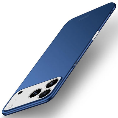 Carcasa MOFI ultrafina color azul para iPhone 17 Pro, acabado esmerilado mate