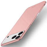 Carcasa MOFI ultrafina color oro rosa para iPhone 17 Pro, acabado esmerilado mate