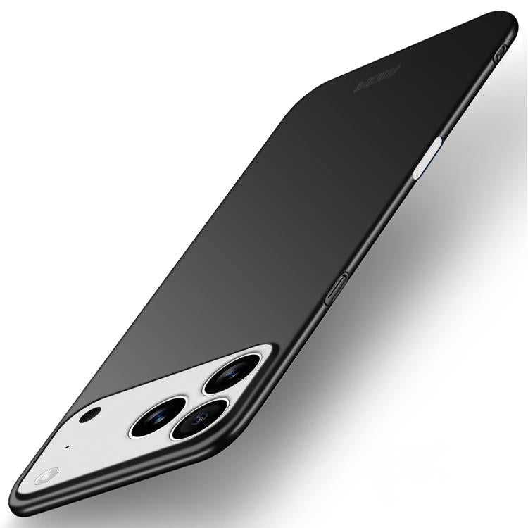 Carcasa MOFI ultrafina color negro para iPhone 17 Pro Max, acabado esmerilado mate