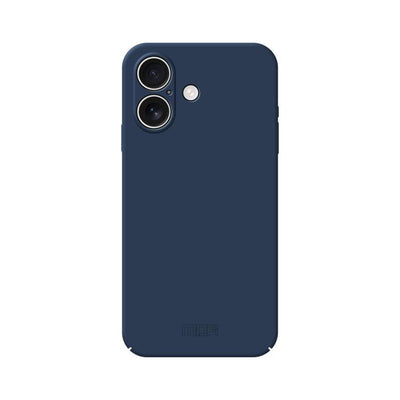 Carcasa MOFI Qin Series para iPhone 17 color azul marino vista trasera