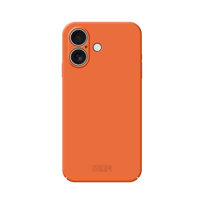 Carcasa MOFI Qin Series para iPhone 17 color naranja vista trasera
