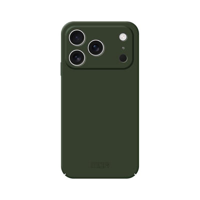 Carcasa MOFI Qin Series para iPhone 17 Pro Max color verde oscuro vista trasera