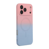 Carcasa ENKAY Hat-Prince para iPhone 17 Pro Max en degradado rosa y celeste