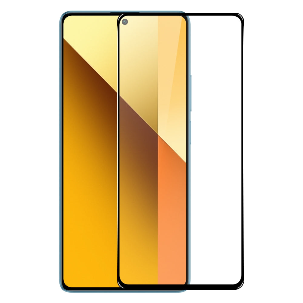 Vidrio templado NORTHJO de borde negro sobre la pantalla del Xiaomi Redmi Note 13 Pro 5G