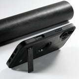 Soporte plegable desplegado de la carcasa Suteni G2 negra para iPhone 17