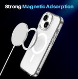 Cargador MagSafe adhiriéndose al anillo magnético de la carcasa NORTHJO