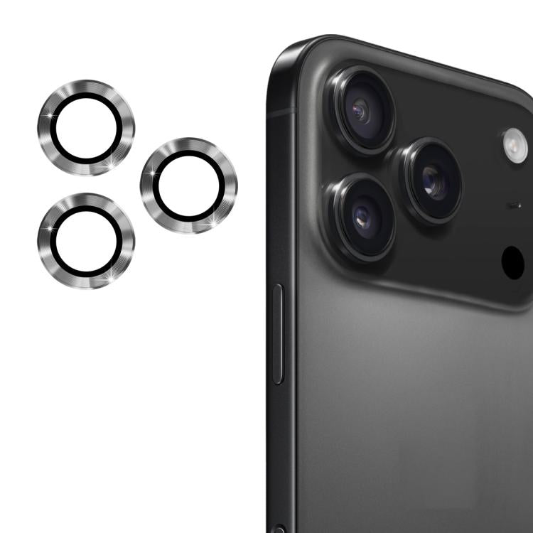 Protector de lente ENKAY gris titanio para iPhone 17 Pro junto al celular
