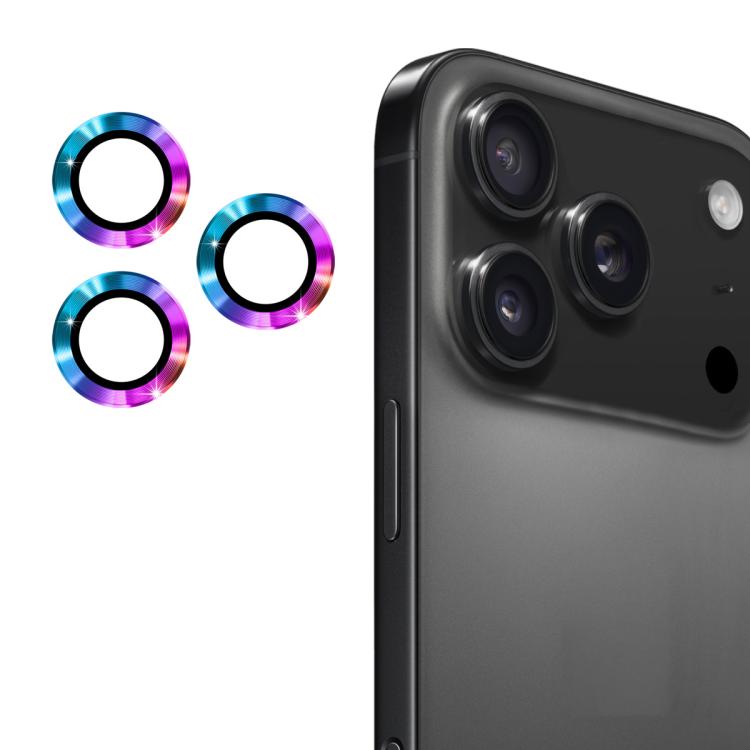 Protector de lente ENKAY multicolor para iPhone 17 Pro junto al celular