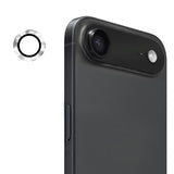 Protector de lente ENKAY plateado para iPhone Air junto al celular